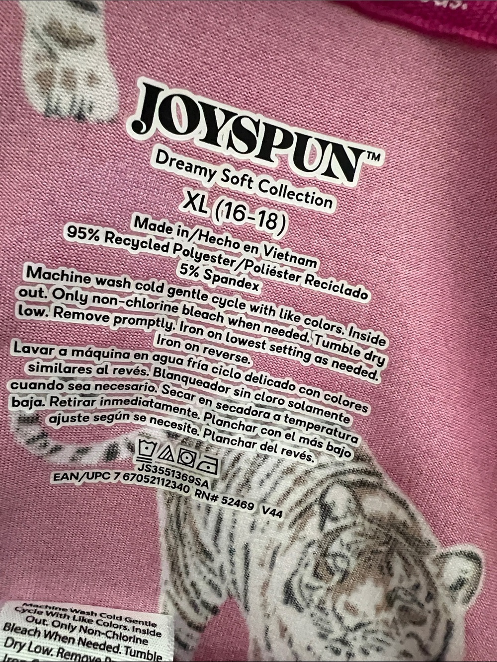 🌻 Women’s Pink Tiger-Print tank &shorts  Pajama . H157 - Picture 6 of 9